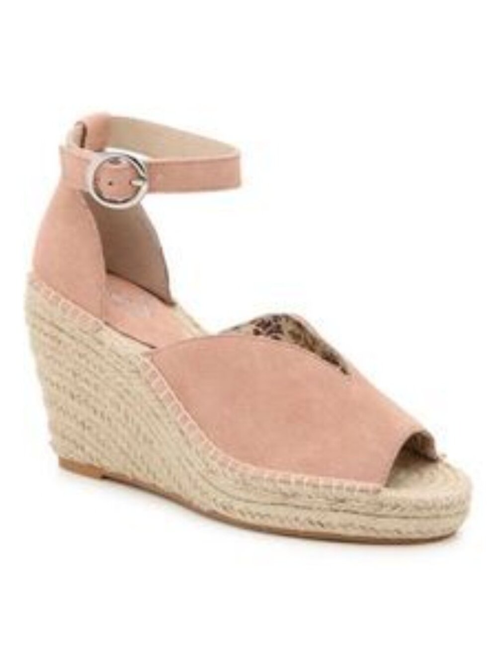 Seychelles ginger Suede Espadrille Wedge Sandals in Dusty Pink size 9